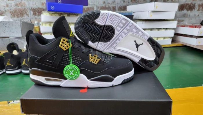 Jordan 4 Black, White & Brown