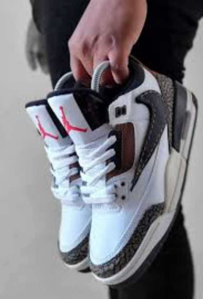 Jordan 3 Black ,White & Cement Grey