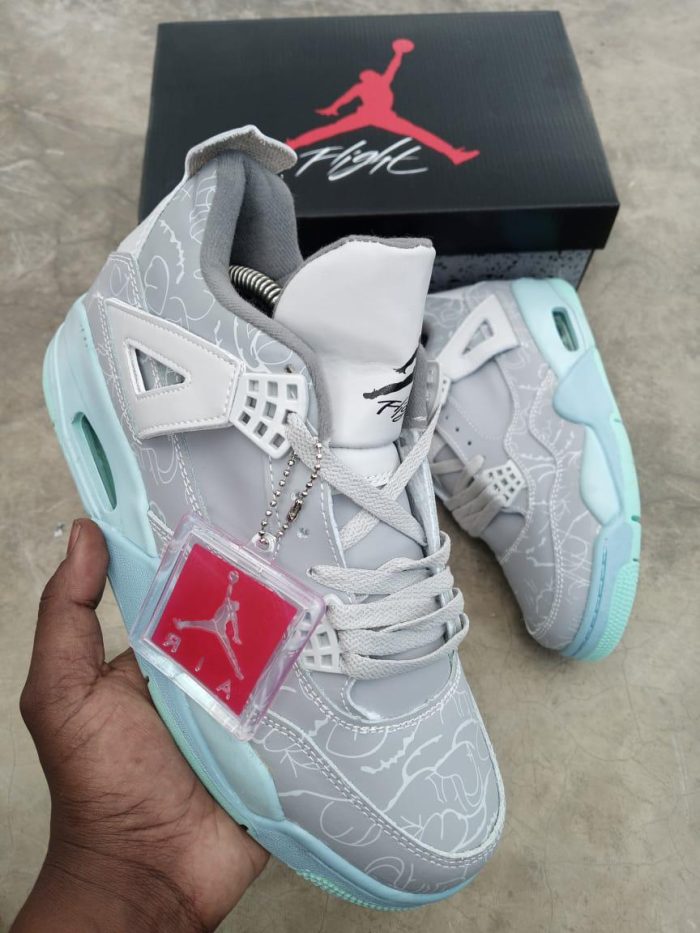 Jordan 4 Light Grey Blue