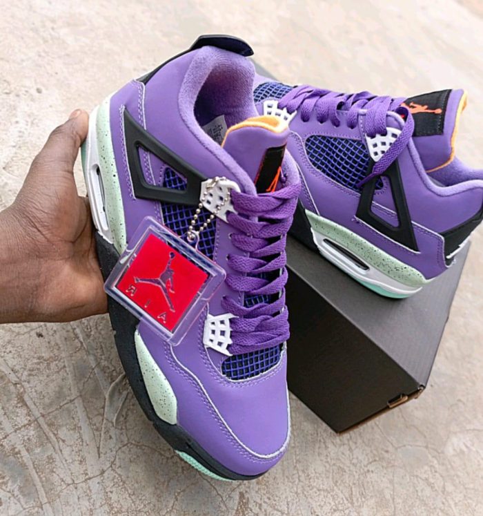 Jordan 4 Purple and Black - Image 2