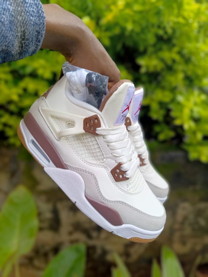 Jordan 4 White and Brown